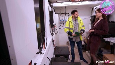 German Girlfriend Tinyemily Tricked Electrician Guy To Cheating Fuck