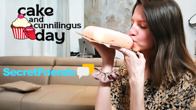 Cake & Cunnilingus Day Show With Gina on PornDoe.com