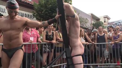 Submissive Stud Cass Recieves Handjob Gives Blowjobs In Gang Bang